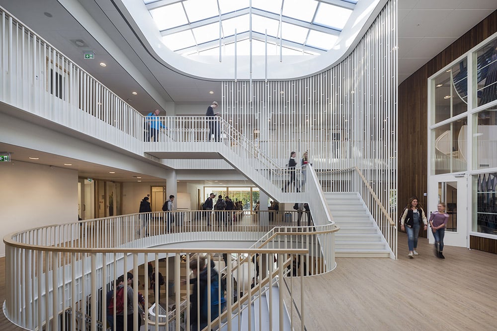 02 revius lyceum doorn school spring architecten interieur centrale hart bewerkt