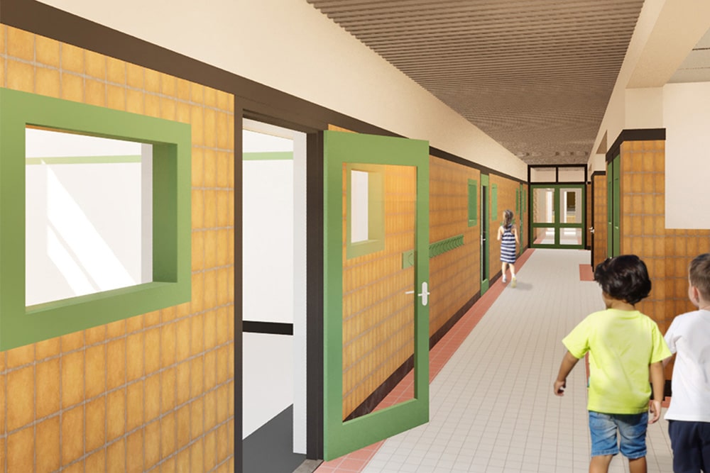 1 De Globe renovatie restauratie monument school render Spring architecten bewerkt