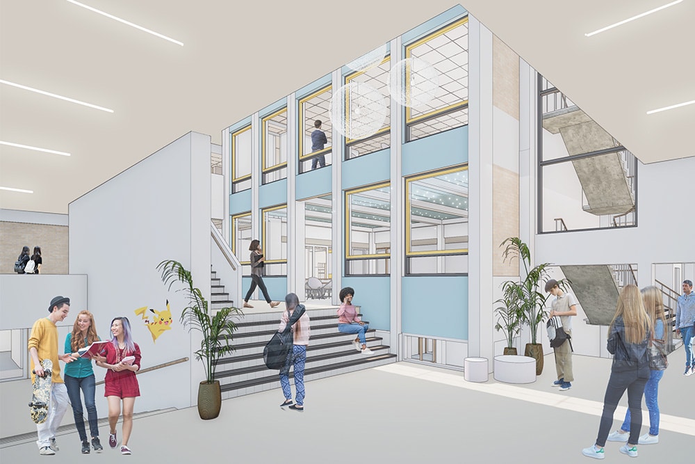 3 Groen van Prinsterer Vlaardingen rijksmonument nieuwbouw school gebouw Spring architecten bewerkt